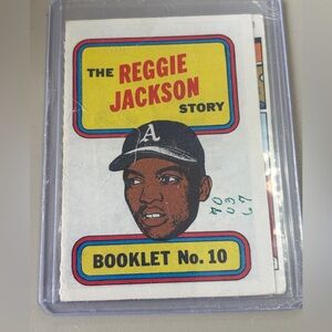 Reggie Jackson 1970 Topps  Oakland Athletics Insert Baseball Card Booklet